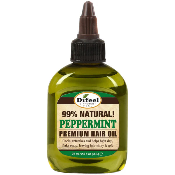 Difeel Premium Natural Hair Oil - Peppermint Oil 2.5oz